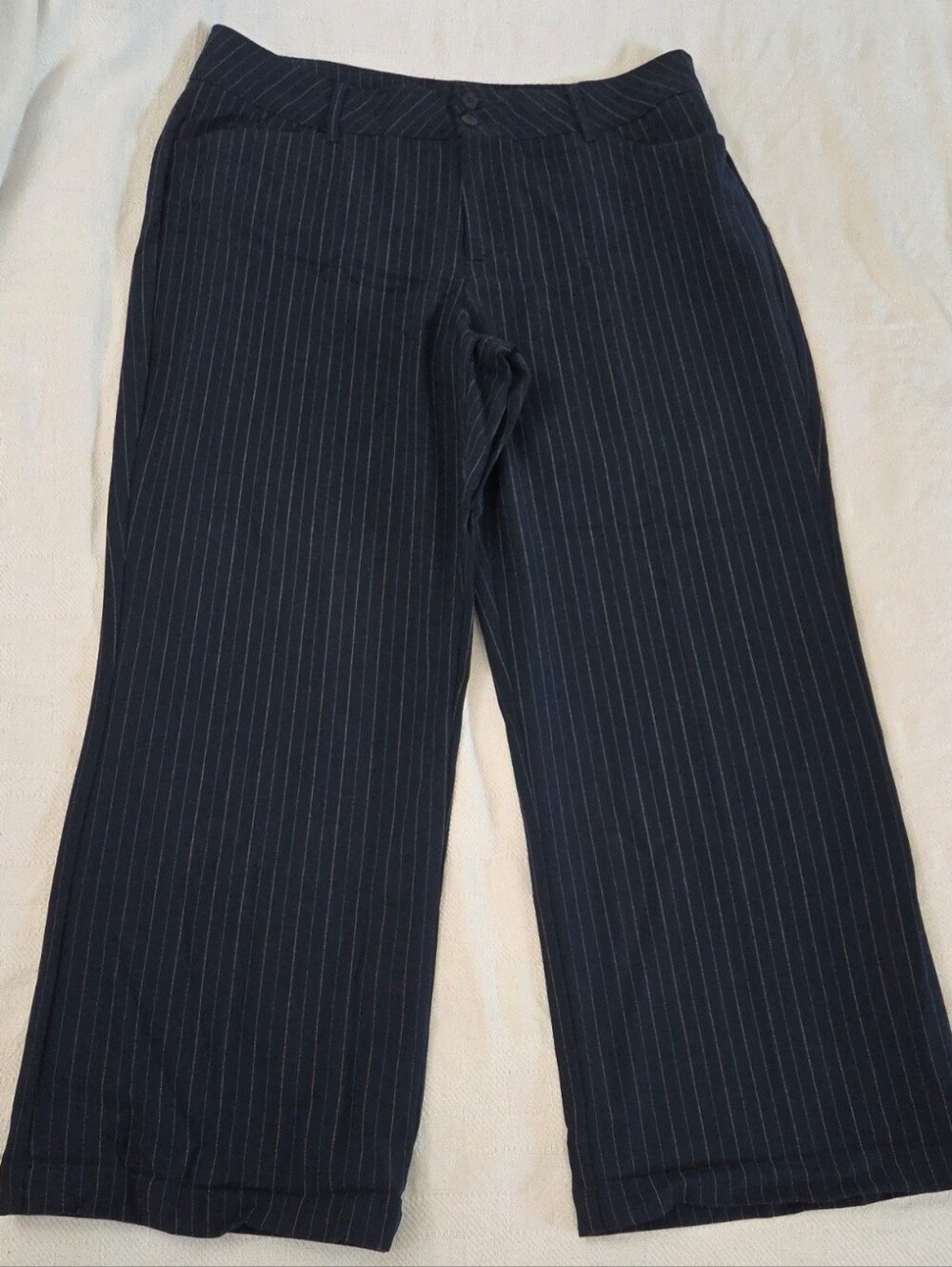 White Stag Women's Navy Pinstripe Size 16 Petite Dress Pants💙2for$20